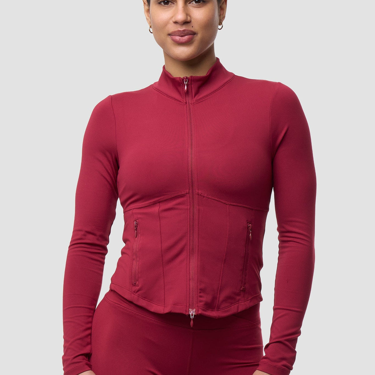 Nova Contour Sculpt Seam Zip Jacket – Sculpting Workout Jacket – SMR ...