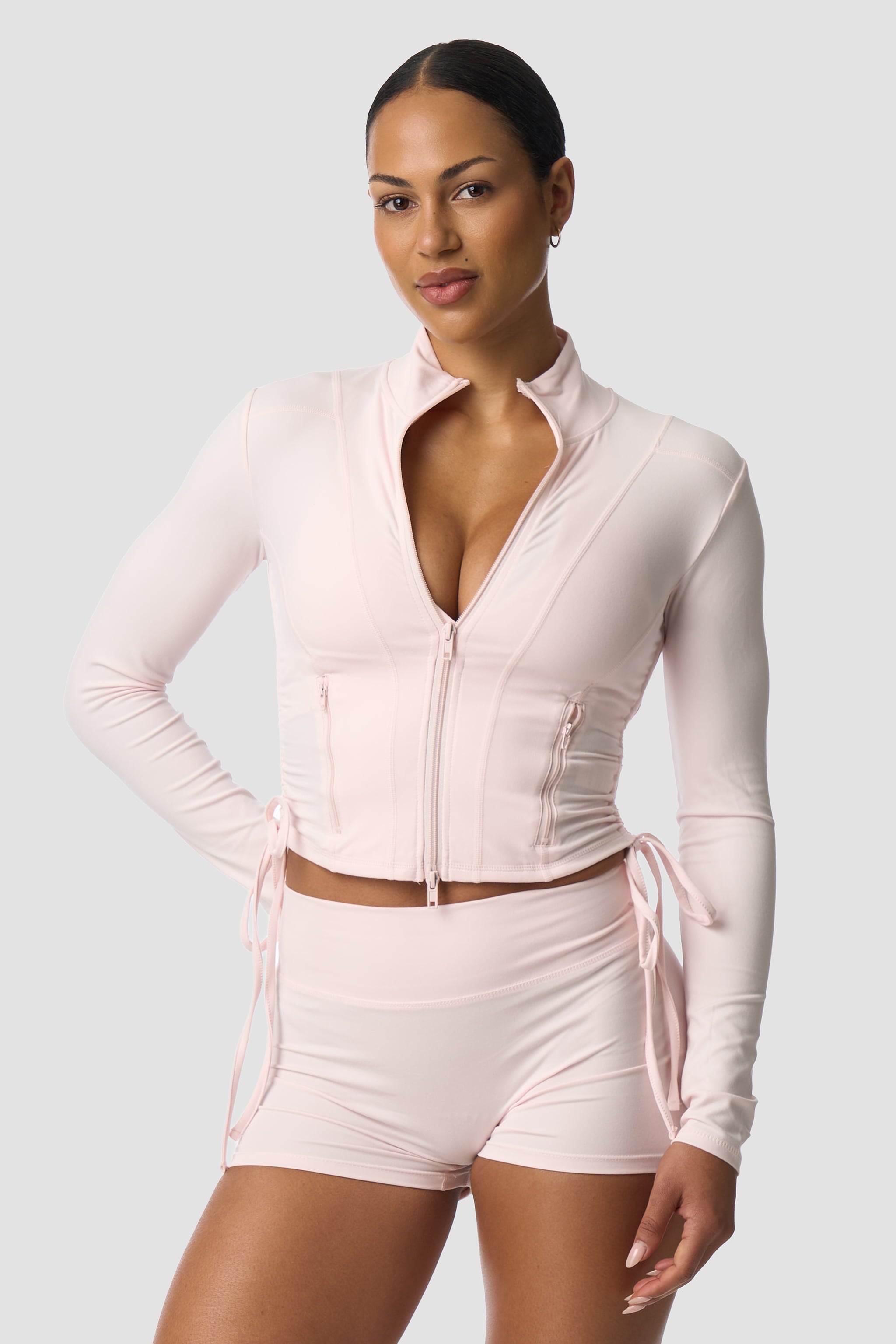 Kendall Sculpt Cropped Zip Jacket – Cropped Workout Jacket – SMR