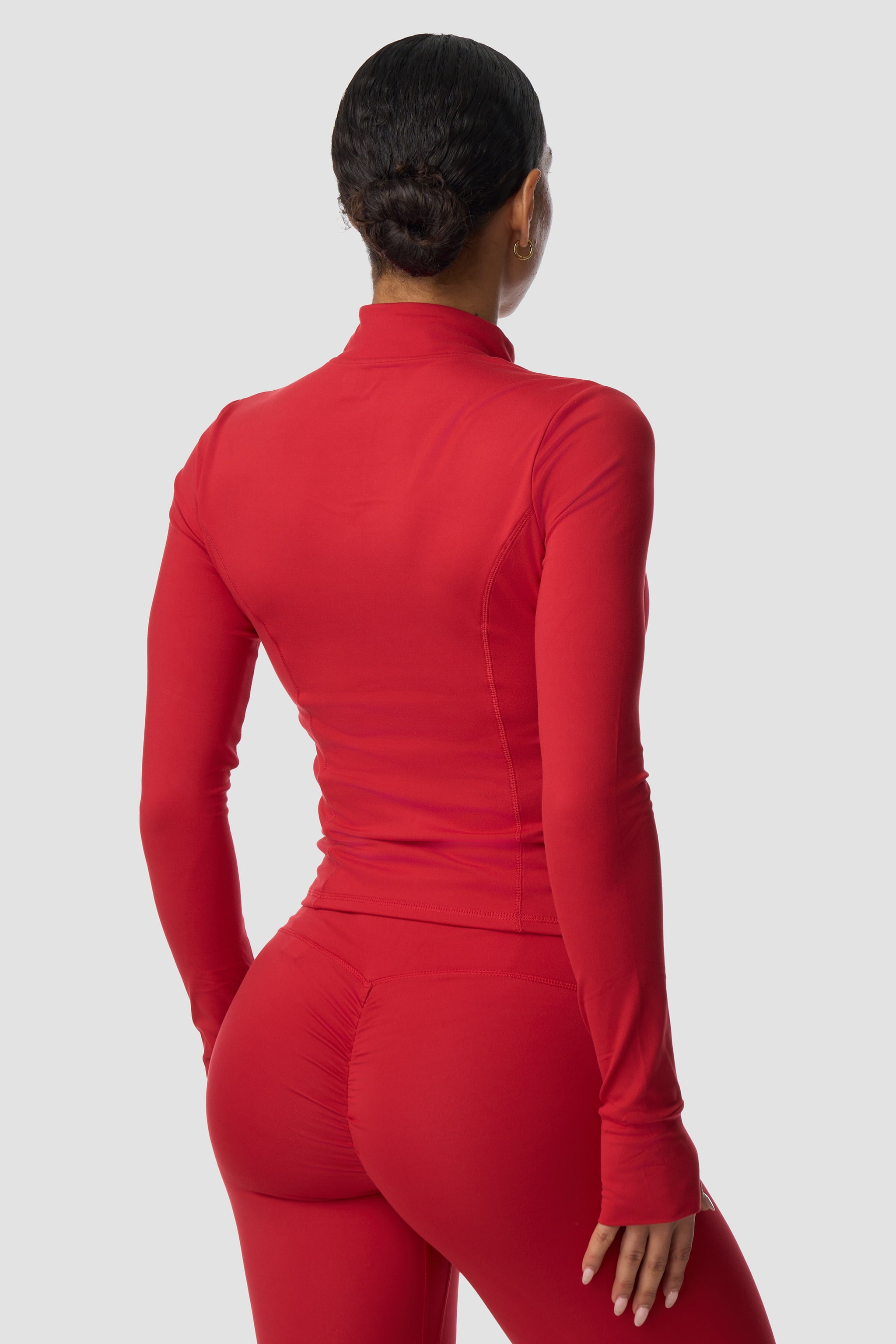 Rhea Contour Sculpt 2-Way Zip Jacket – Sculpting Workout Jacket